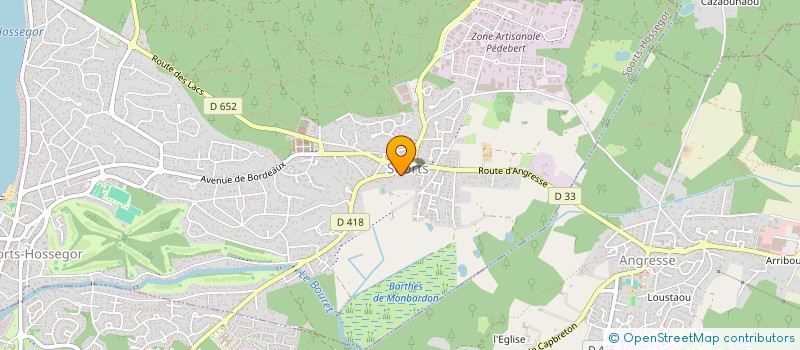 localisation de l'entreprise SESAMINDUS  SOORTS-HOSSEGOR