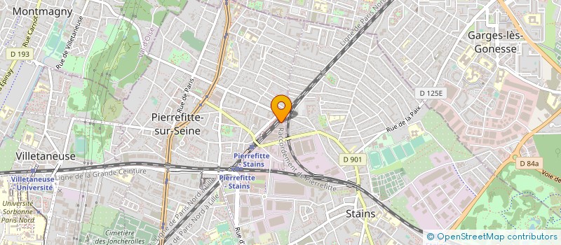 localisation de l'entreprise SESIF - SERVICES & ETUDES SIGNALISATION FERROVIAIRE à PIERREFITTE-SUR-SEINE