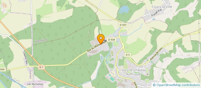 localisation de l'entreprise SESIR à COUCY-LE-CHATEAU-AUFFRIQUE