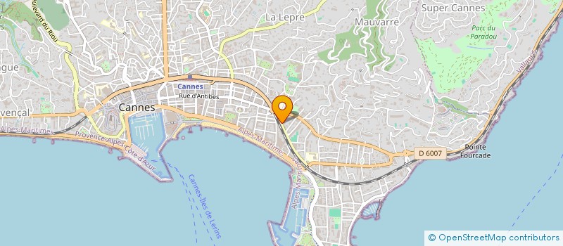 localisation de l'entreprise SESNY à CANNES