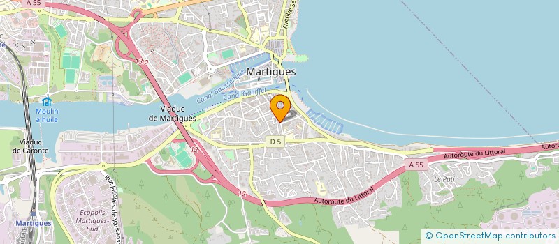 localisation de l'entreprise SET.1  MARTIGUES