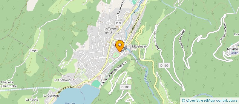 localisation de l'entreprise SET ALLEVARD  ALLEVARD