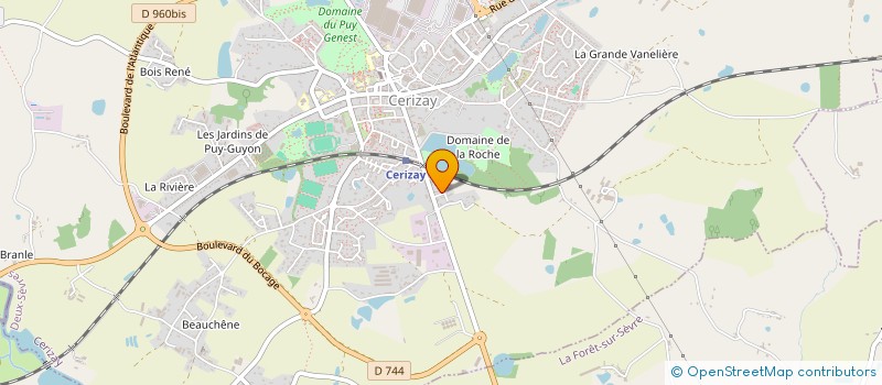 localisation de l'entreprise SET DE BRIQUES  CERIZAY