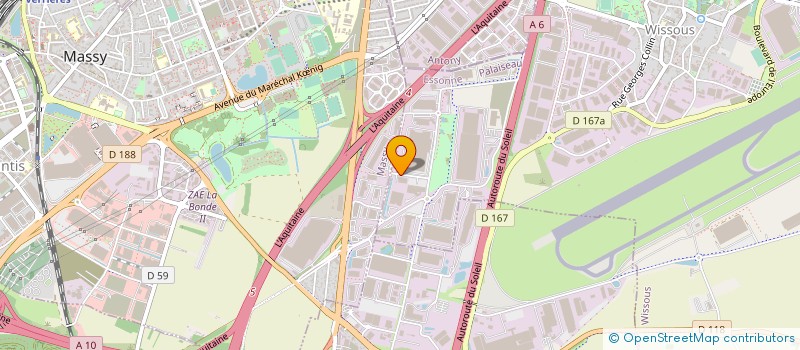 localisation de l'entreprise SET ENVIRONNEMENT à WISSOUS