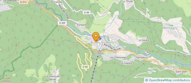 localisation de l'entreprise SET HOTELS à BRIDES-LES-BAINS