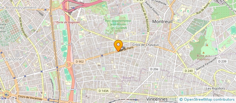 localisation de l'entreprise SET IN DESIGN à MONTREUIL