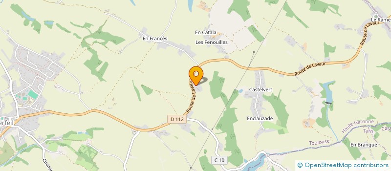 localisation de l'entreprise SETAA  VERFEIL