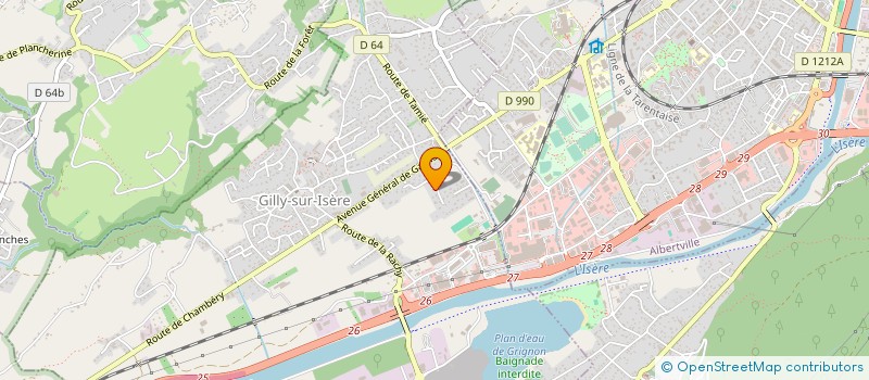 localisation de l'entreprise SETAC à GILLY-SUR-ISERE
