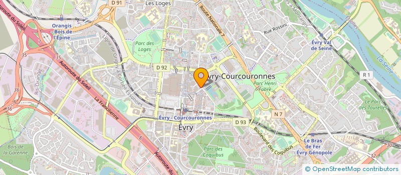 localisation de l'entreprise SETACOVA à EVRY-COURCOURONNES