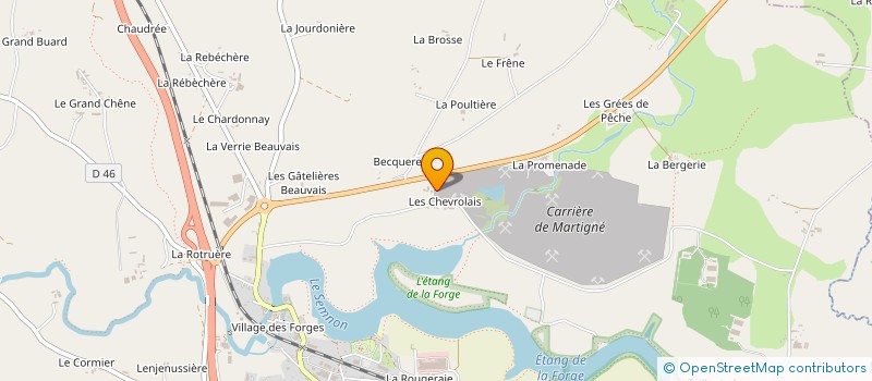 localisation de l'entreprise SETAF  MARTIGNE-FERCHAUD