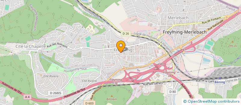 localisation de l'entreprise SETALI à FREYMING-MERLEBACH