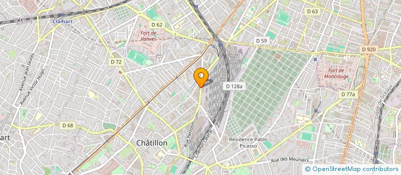 localisation de l'entreprise SETAM à CHATILLON