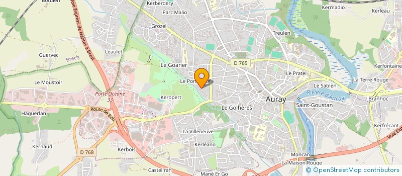 localisation de l'entreprise SETAM à AURAY