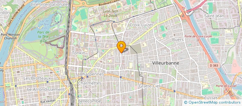 localisation de l'entreprise SETB ETANCHEITE  VILLEURBANNE