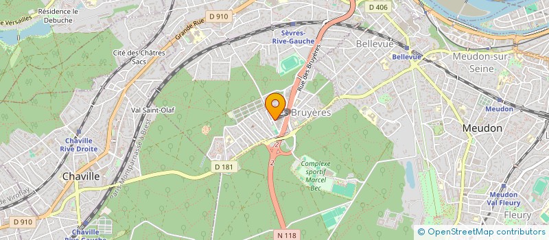 localisation de l'entreprise SETCOM SYSTEME EQUIP TELECOM à SEVRES