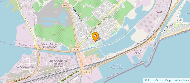 localisation de l'entreprise SETE FISHING 34 à FRONTIGNAN