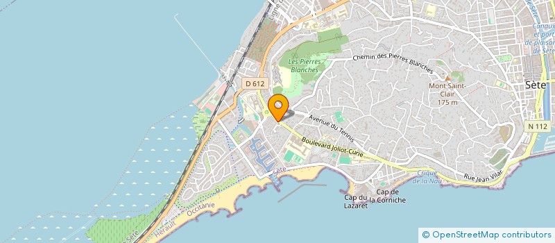 localisation de l'entreprise SETE KICKBALL à SETE