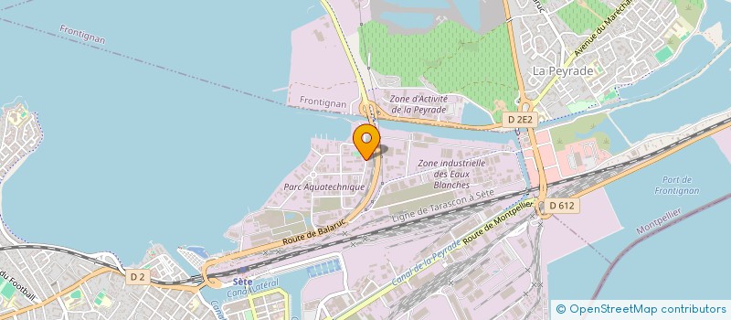 localisation de l'entreprise SETE PADEL CLUB à SETE
