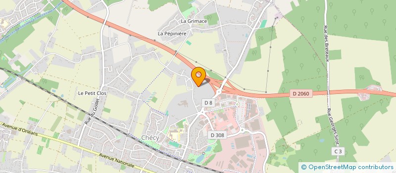 localisation de l'entreprise SETEC à CHECY