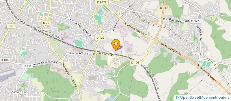 localisation de l'entreprise SETEC INGENIERIE à DAX