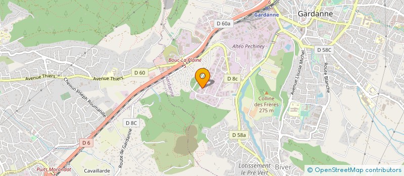 localisation de l'entreprise SETECMI SARL à GARDANNE