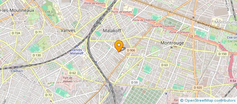 localisation de l'entreprise SETEG SARL à MALAKOFF