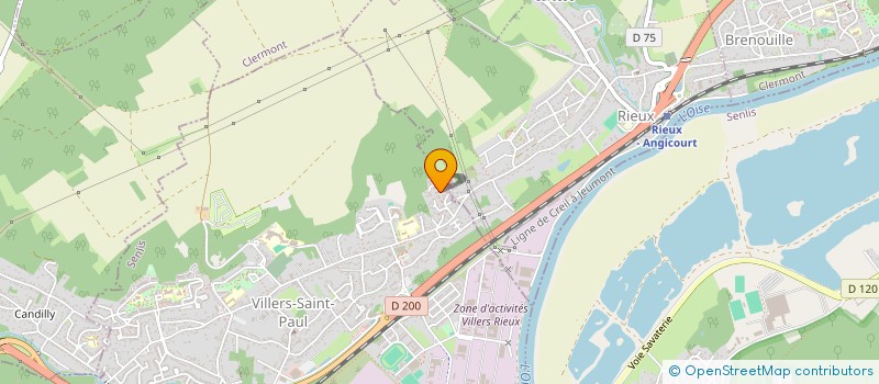 localisation de l'entreprise SETEL à VILLERS ST PAUL