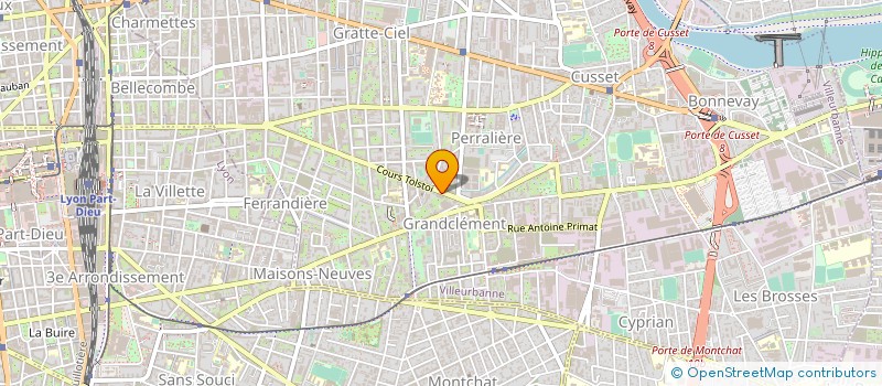 localisation de l'entreprise SETELINF à VILLEURBANNE