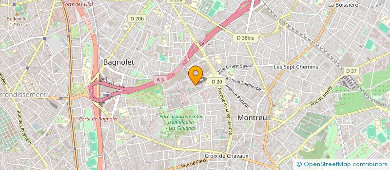 localisation de l'entreprise SETFA à MONTREUIL