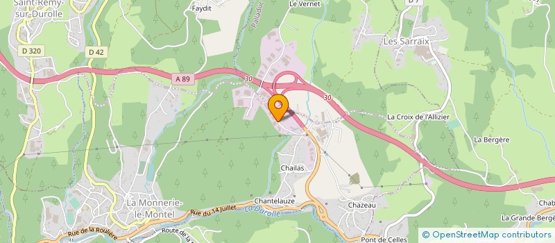 localisation de l'entreprise SETFORGE GAUVIN à LA MONNERIE-LE-MONTEL