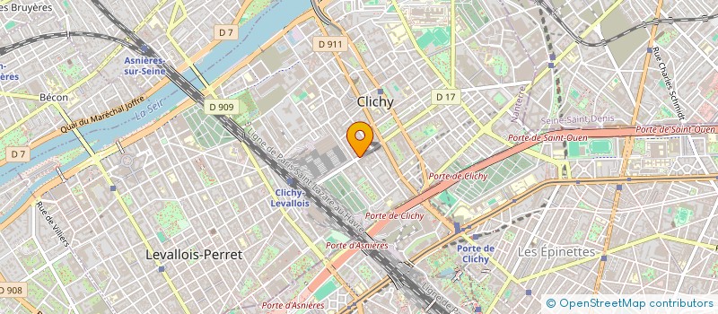 localisation de l'entreprise SETGER à CLICHY