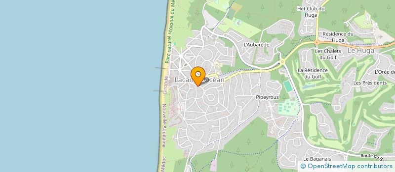 localisation de l'entreprise SETH  LACANAU