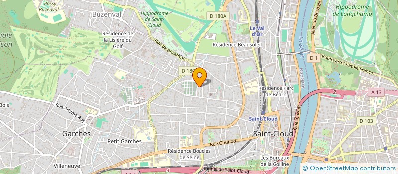 localisation de l'entreprise SETH à SAINT-CLOUD