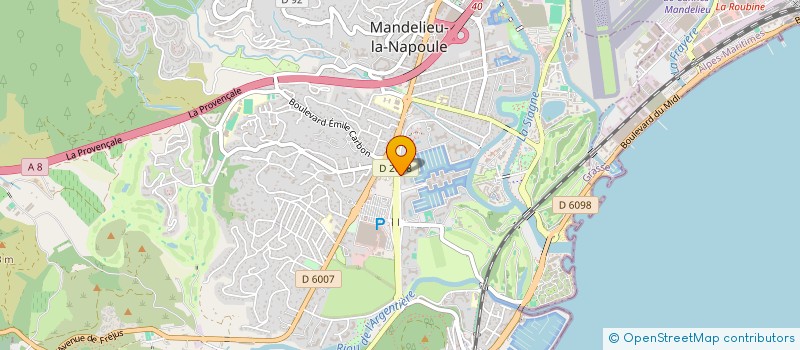 localisation de l'entreprise SETHI IMMOBILIER à MANDELIEU-LA-NAPOULE