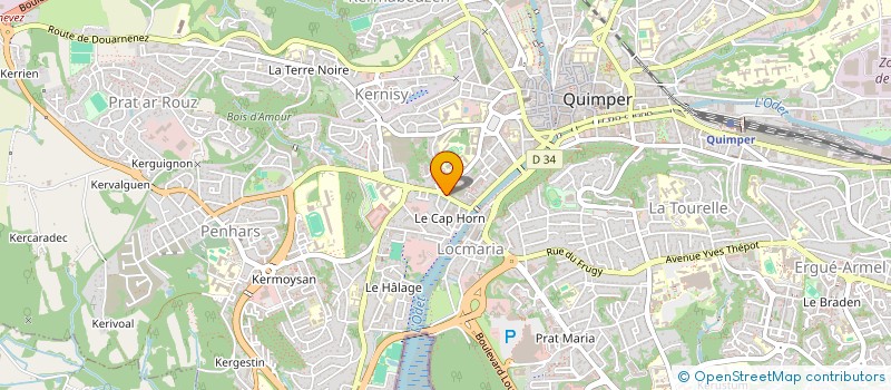 localisation de l'entreprise SETHY INVEST à QUIMPER