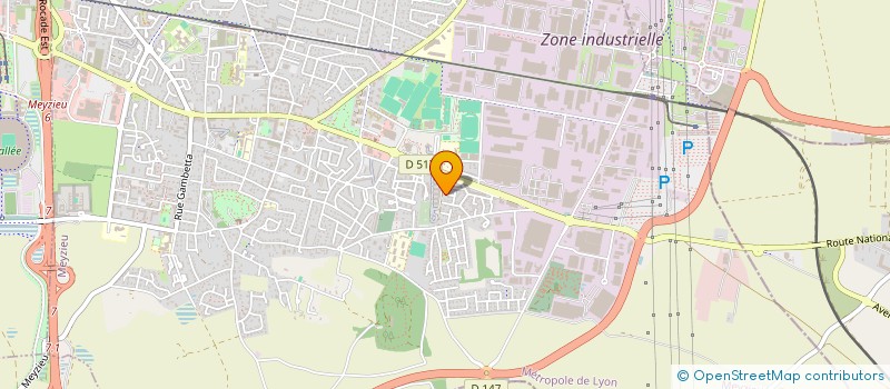 localisation de l'entreprise SETI à MEYZIEU