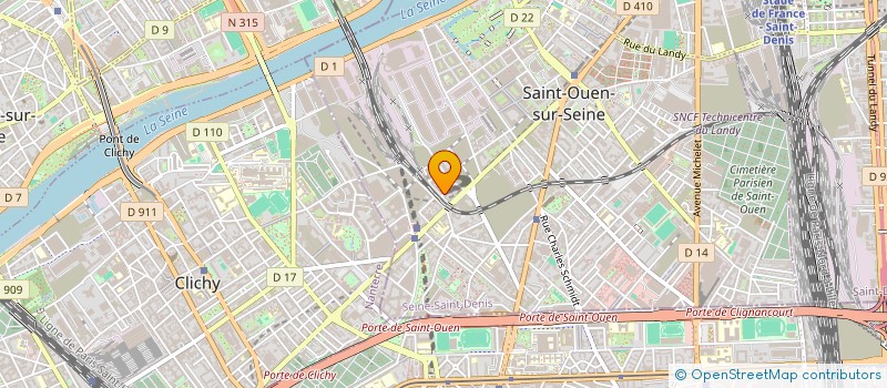 localisation de l'entreprise SETIA WELDING à SAINT-OUEN-SUR-SEINE