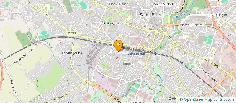 localisation de l'entreprise SETIB (SOCIETE D'ELECTRICITE TERTIAIRE, INDUSTRIE ET BATIMENT) à SAINT-BRIEUC