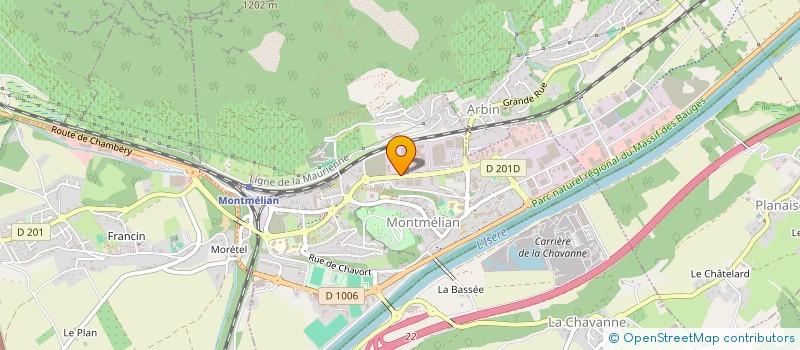 localisation de l'entreprise SETIC STRUCTURES à PORTE-DE-SAVOIE