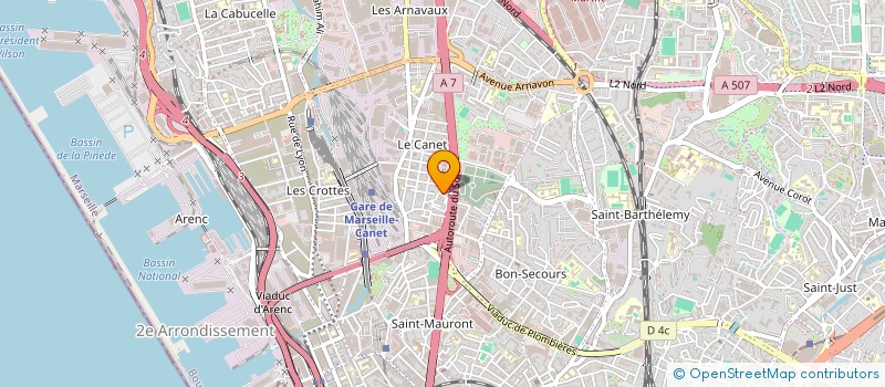localisation de l'entreprise SETIF IMMO à MARSEILLE