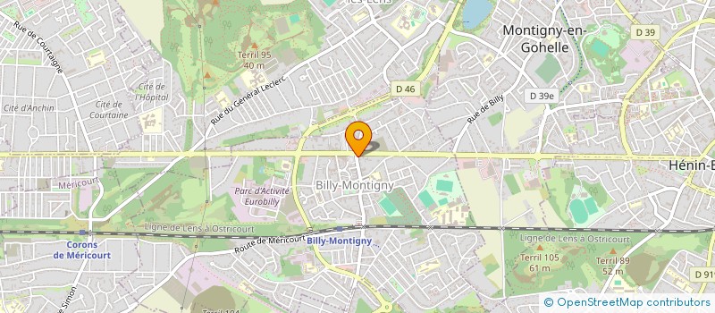 localisation de l'entreprise SETIFIS 1 à BILLY-MONTIGNY