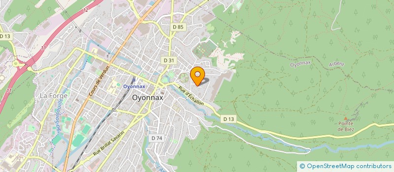 localisation de l'entreprise SETIFRANCARS AUTOS à OYONNAX