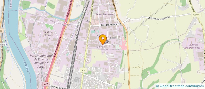 localisation de l'entreprise SETILA à VALENCE