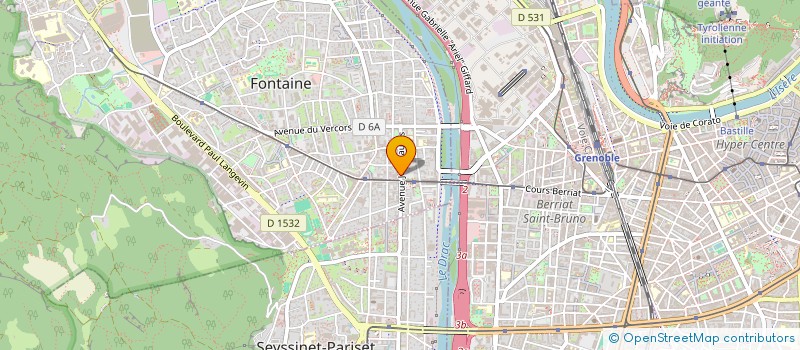 localisation de l'entreprise SETIM 38 à FONTAINE