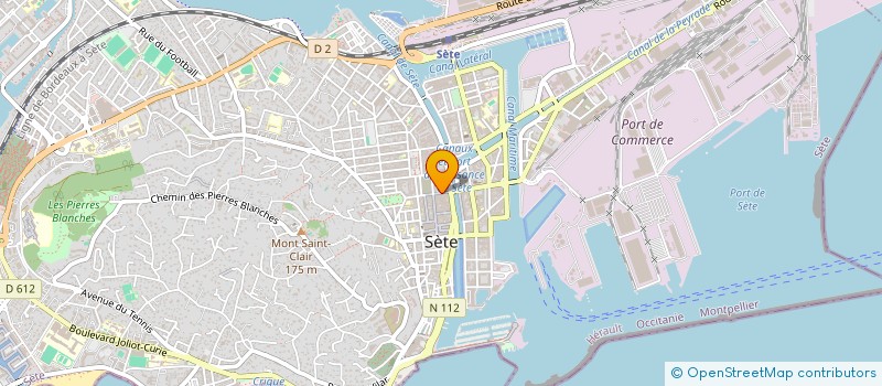 localisation de l'entreprise SETOPTIC à SETE