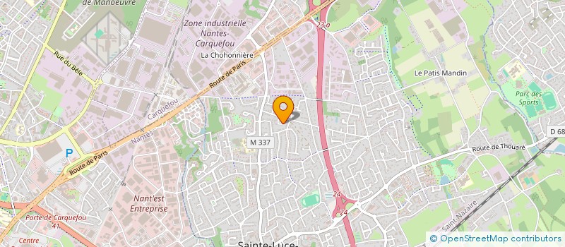 localisation de l'entreprise SETOSAVA  SAINTE-LUCE-SUR-LOIRE