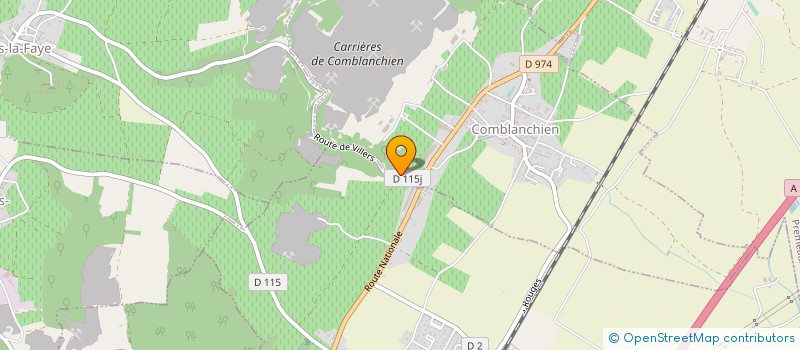 localisation de l'entreprise SETP à COMBLANCHIEN