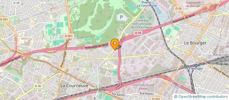 localisation de l'entreprise SETP 2000 à LA COURNEUVE