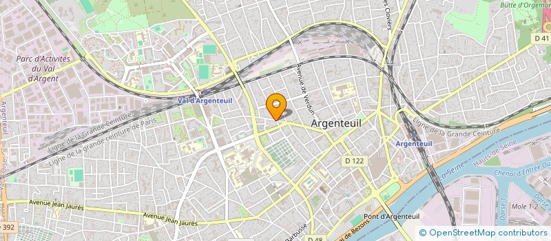 localisation de l'entreprise SETP  ARGENTEUIL