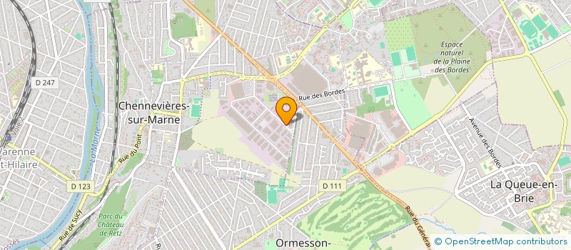 localisation de l'entreprise SETRA S A R L à CHENNEVIERES-SUR-MARNE